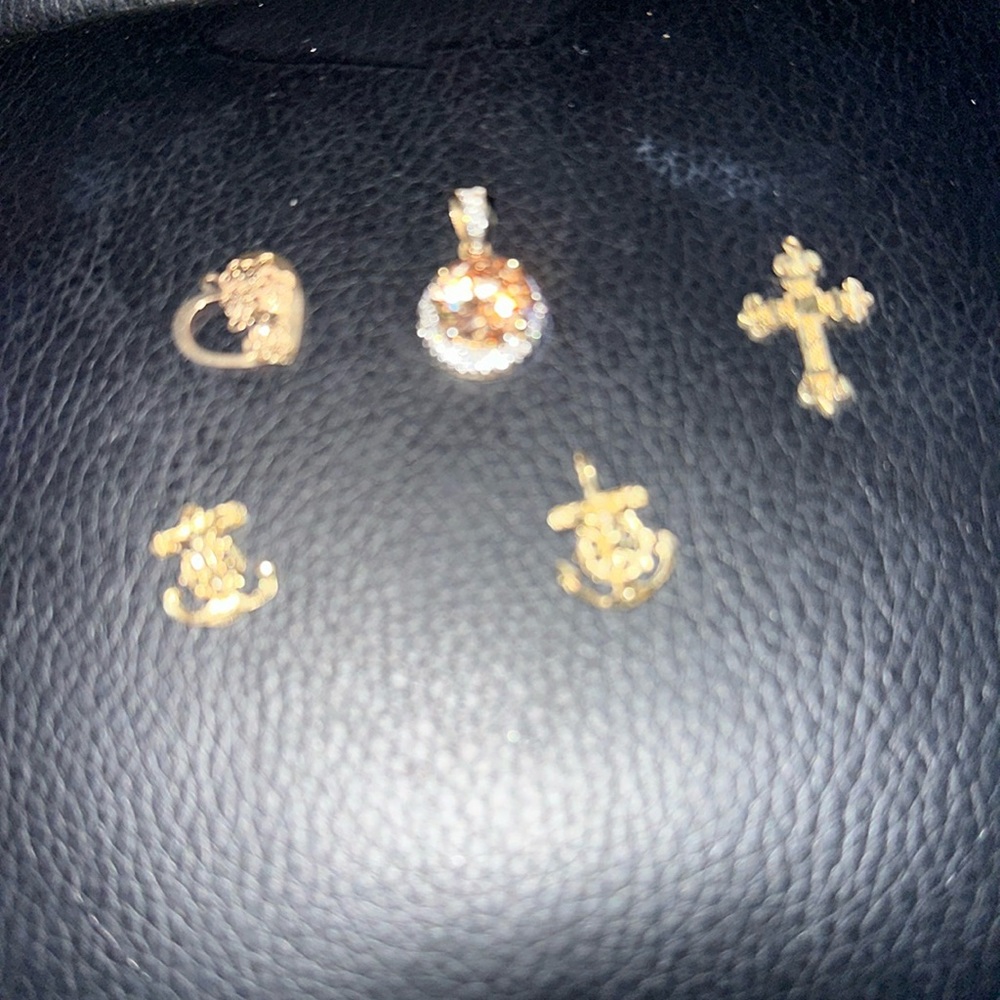 Gold charms pendent